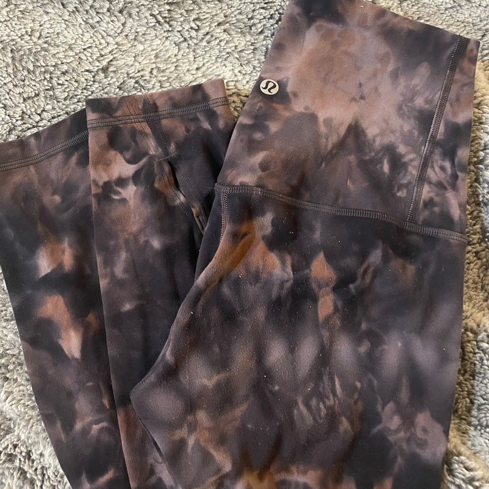 Lulu Fast and Free Tights Purple and grey smoke